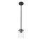 Z-Lite Thayer Pendant, 1-Light, 4.75 In.W x 7.5 In.H, Matte Black/Clear 742MP-MB - alternate 6